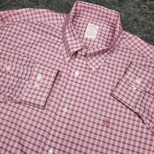 Brooks Brothers Madison Long Sleeve Button Down Shirt Mauve Easter Spring XL